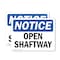 Signmission Open Shaftway, 14 in W x Rectangle, Plastic OS-2PACK-NS-P-1014-L-17014 - alternate 1